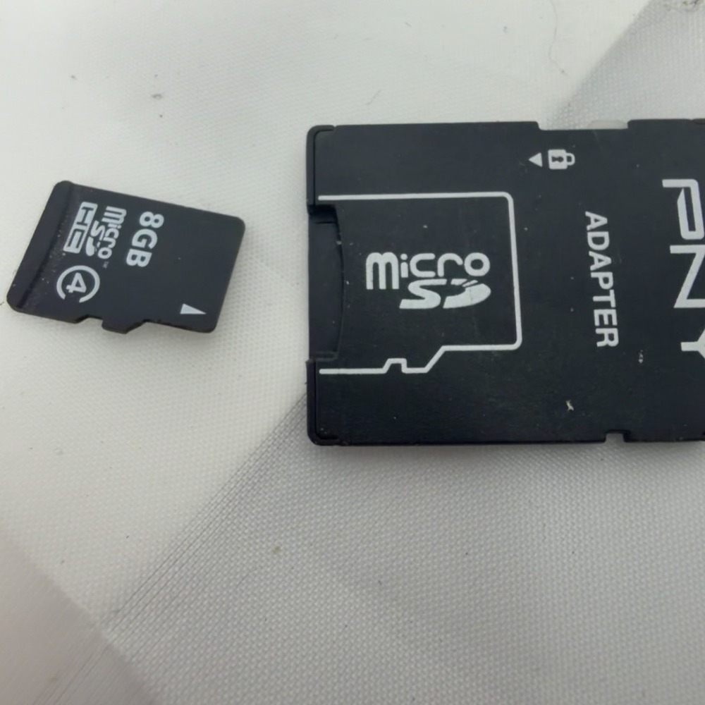 PNY 8GB MicroSDHC Memory Card Class 4 with SD Adapter Black P-SDU8G4-EF